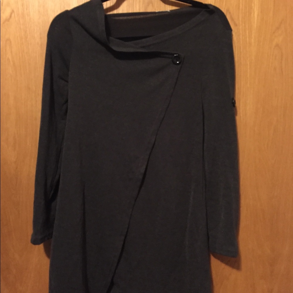Grey tunic sweater